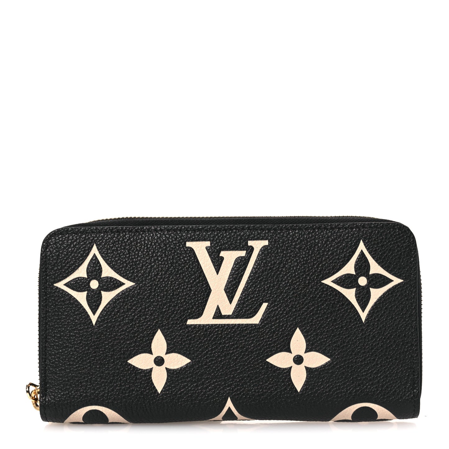 Empreinte Monogram Giant Zippy Wallet Black Beige