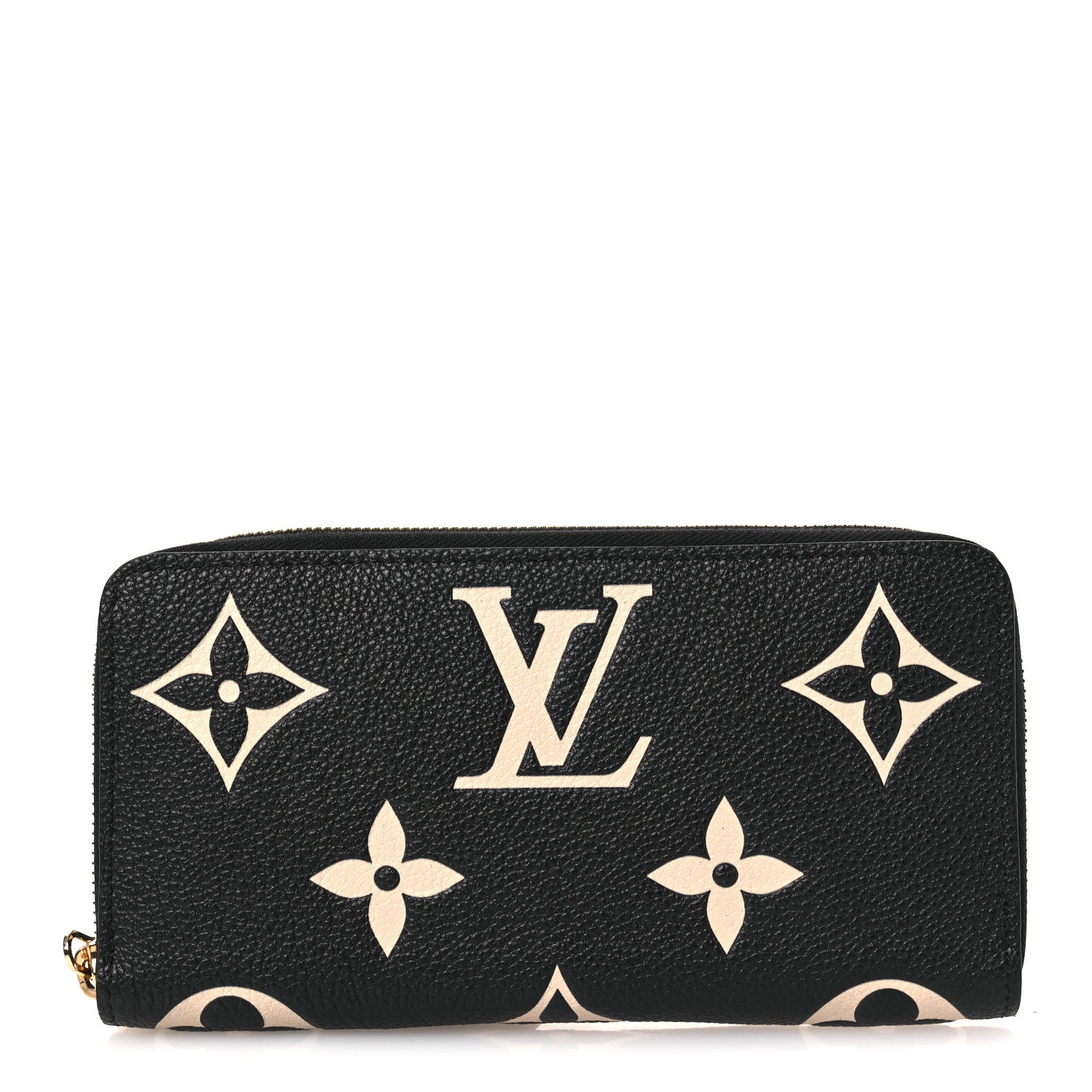 Louis Vuitton Empreinte Monogram Giant Zippy Wallet Black Beige 1 of 7