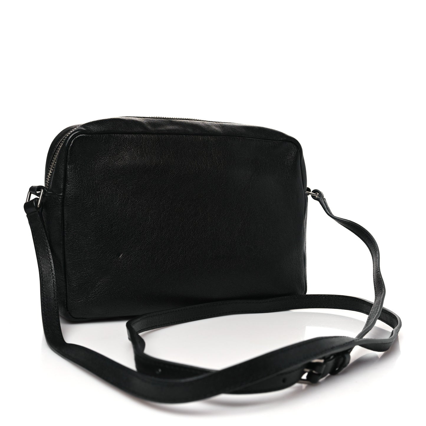 Lambskin Monogram Small Lou Camera Bag Black