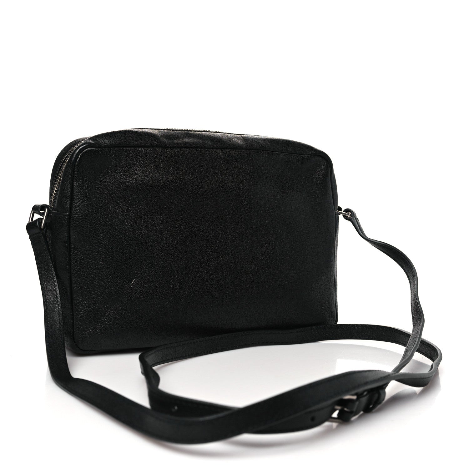 Saint Laurent Lambskin Monogram Small Lou Camera Bag Black 3 of 10