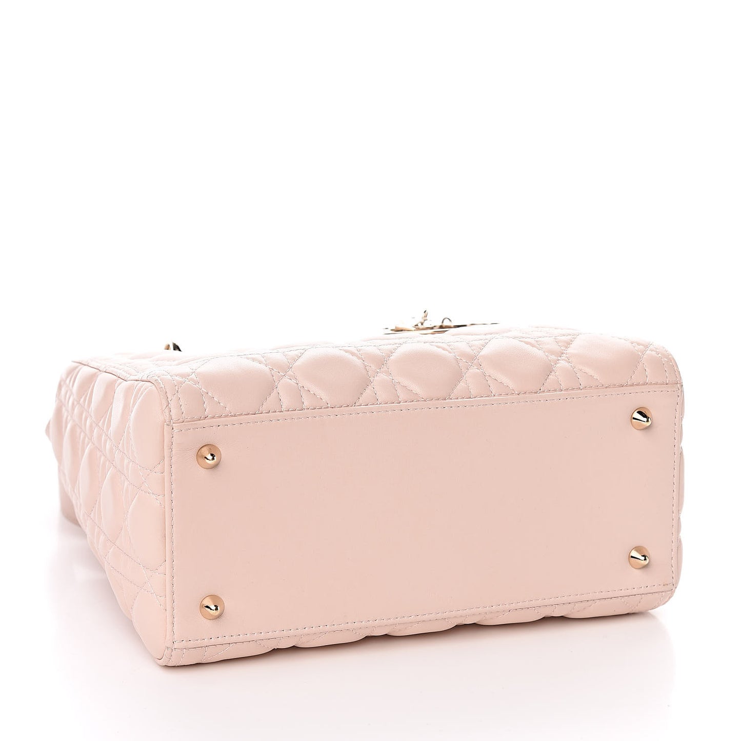 Lambskin Cannage Medium Lady Dior Light Pink
