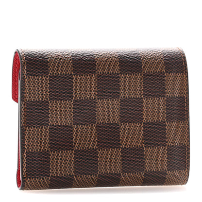 Louis Vuitton Damier Ebene Victorine Wallet Cherry 3 of 12