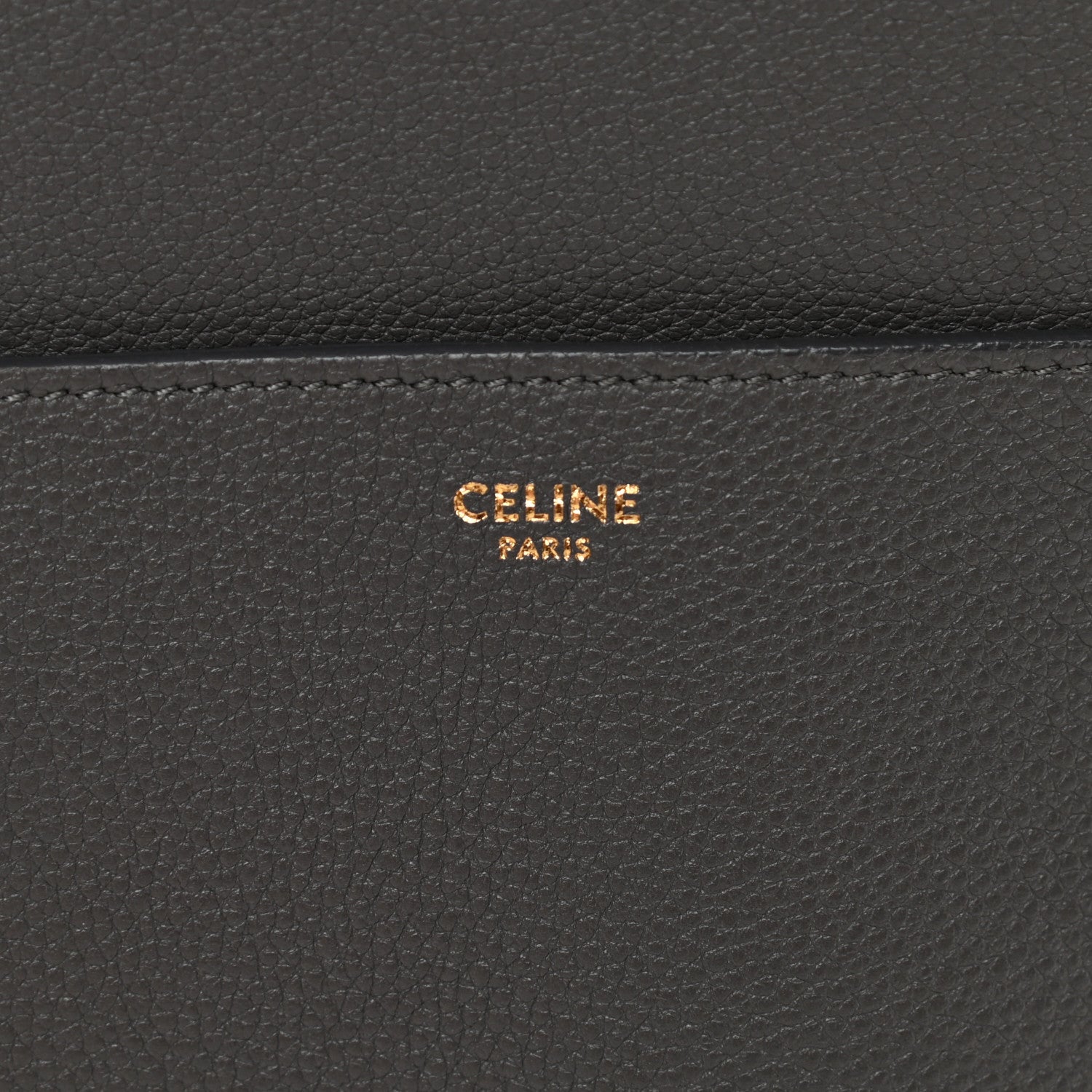 Celine Soft Grained Calfskin Sangle Bucket Bag Grey 6 of 16