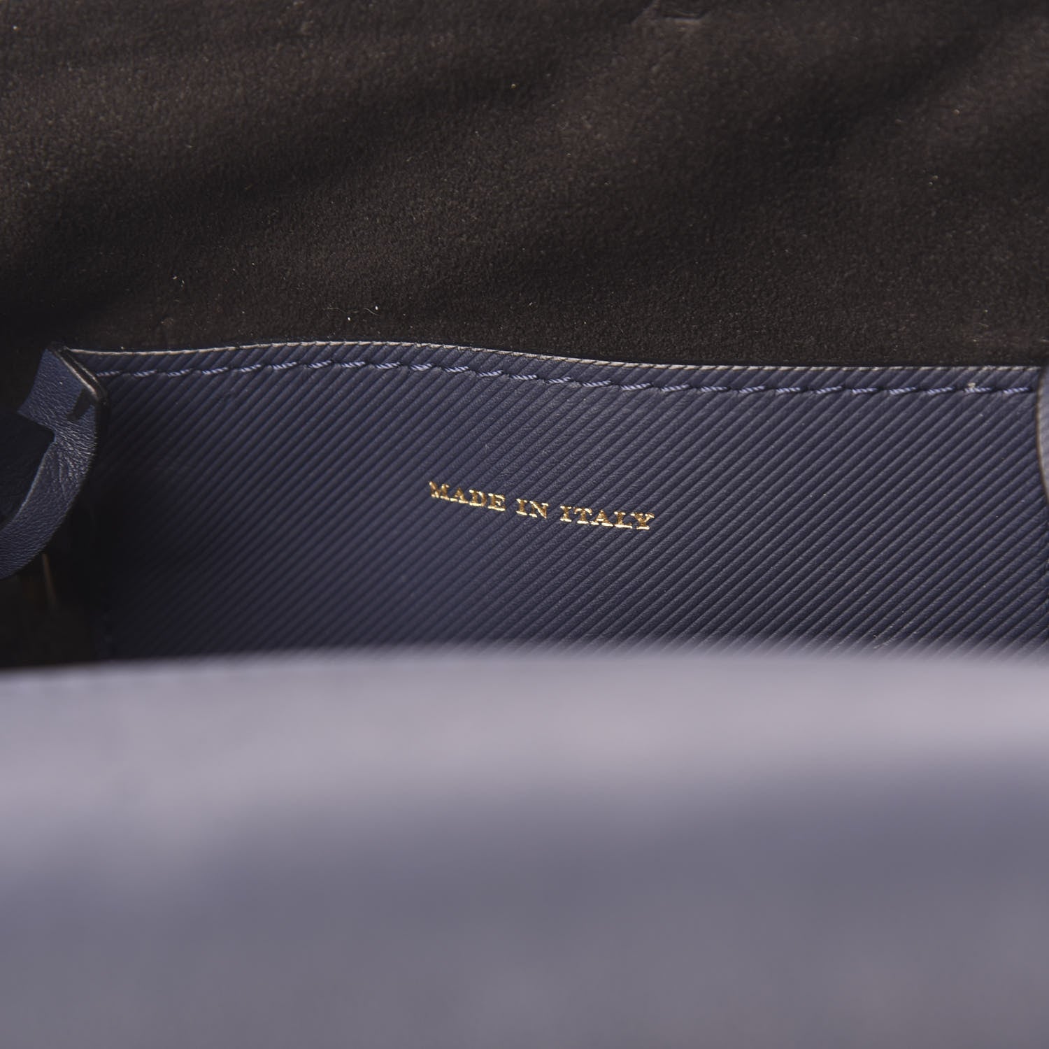 Burberry Trench Calfskin Medium DK88 Top Handle Bag Ink Blue 9 of 10