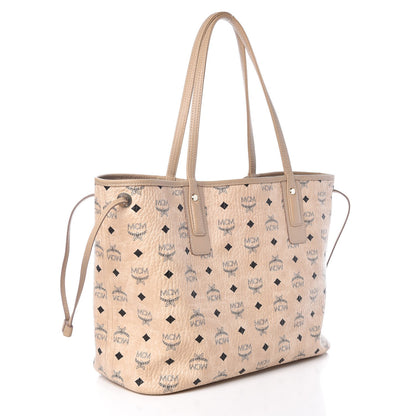 MCM Visetos Medium Liz Reversible Shopper Tote Beige 6 of 12