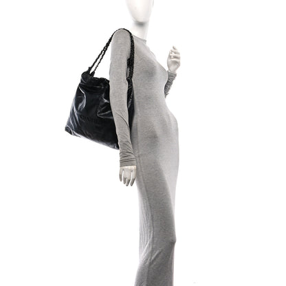 Chanel Shiny Calfskin Quilted Large Chanel 22 So Black 2 of 11