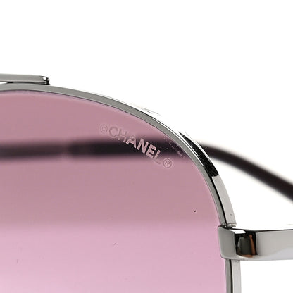 Chanel Pilot Aviator Sunglasses 4279-B Silver 7 of 8