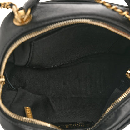 Chanel Calfskin Quilted CC Small Vanity Case Black 5 of 10