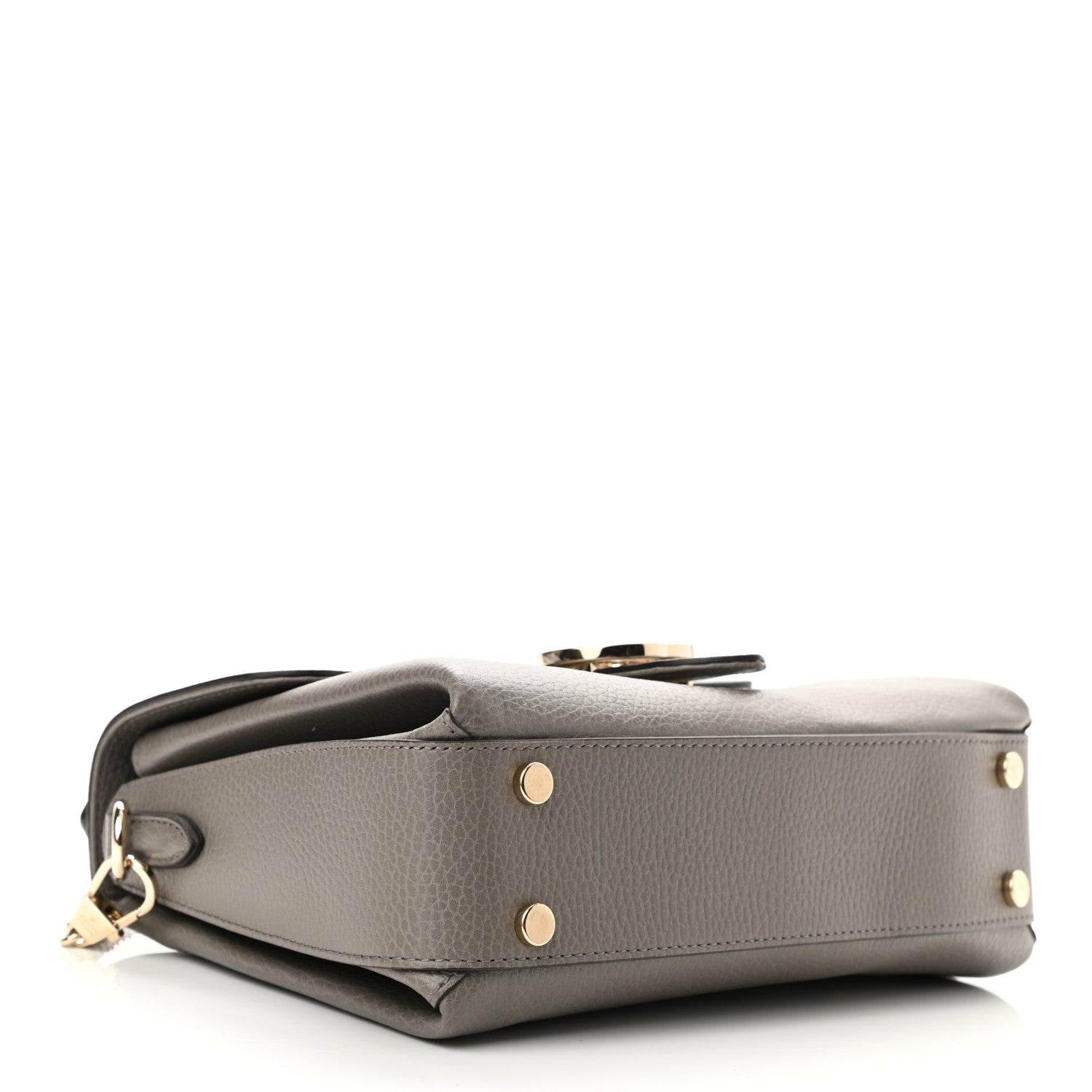 Gucci Dollar Calfskin Interlocking G Top Handle Shoulder Bag Loess 4 of 10