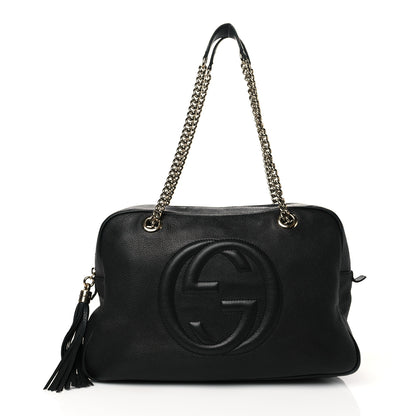 Gucci Pebbled Calfskin Medium Soho Bowler Black 1 of 11