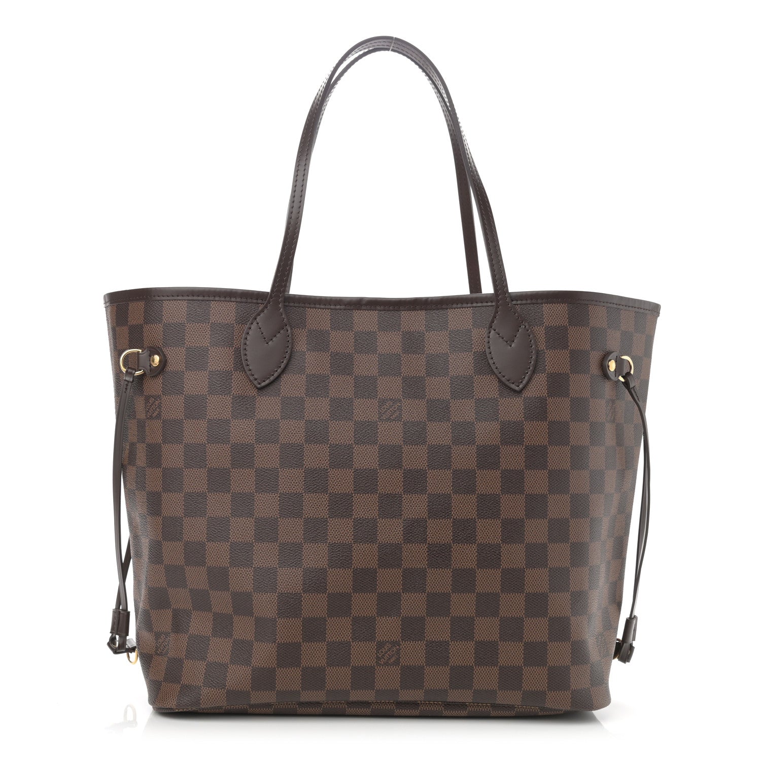 Louis Vuitton Damier Ebene Neo Neverfull MM Rose Ballerine 1 of 9