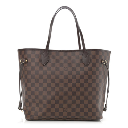 Louis Vuitton Damier Ebene Neo Neverfull MM Rose Ballerine 1 of 9