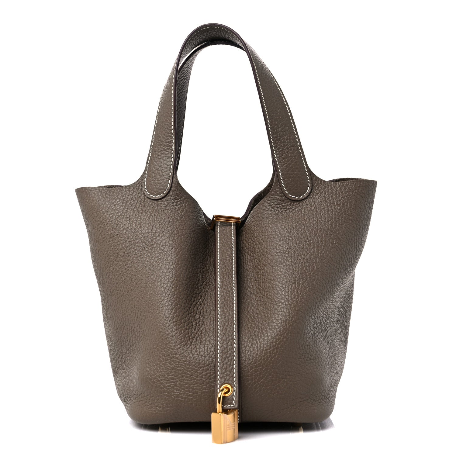 Hermes Taurillon Clemence Picotin Lock 18 PM Etoupe 1 of 10