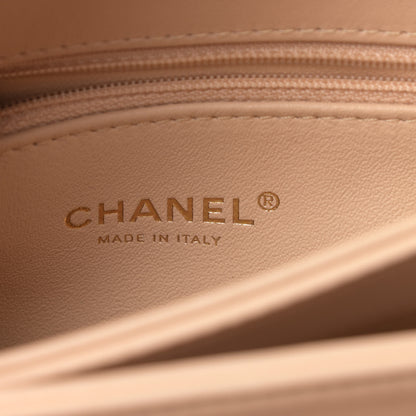 Chanel Lambskin Quilted Small Trendy CC Dual Handle Flap Bag Beige 6 of 12