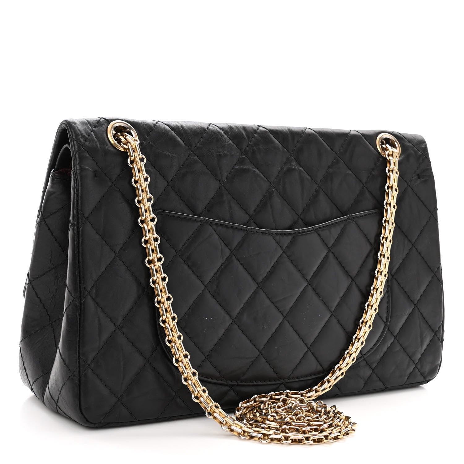Chanel Aged Calfskin Quilted 2.55 Reissue 226 Flap Black 4 of 11