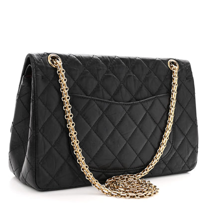 Chanel Aged Calfskin Quilted 2.55 Reissue 226 Flap Black 4 of 11