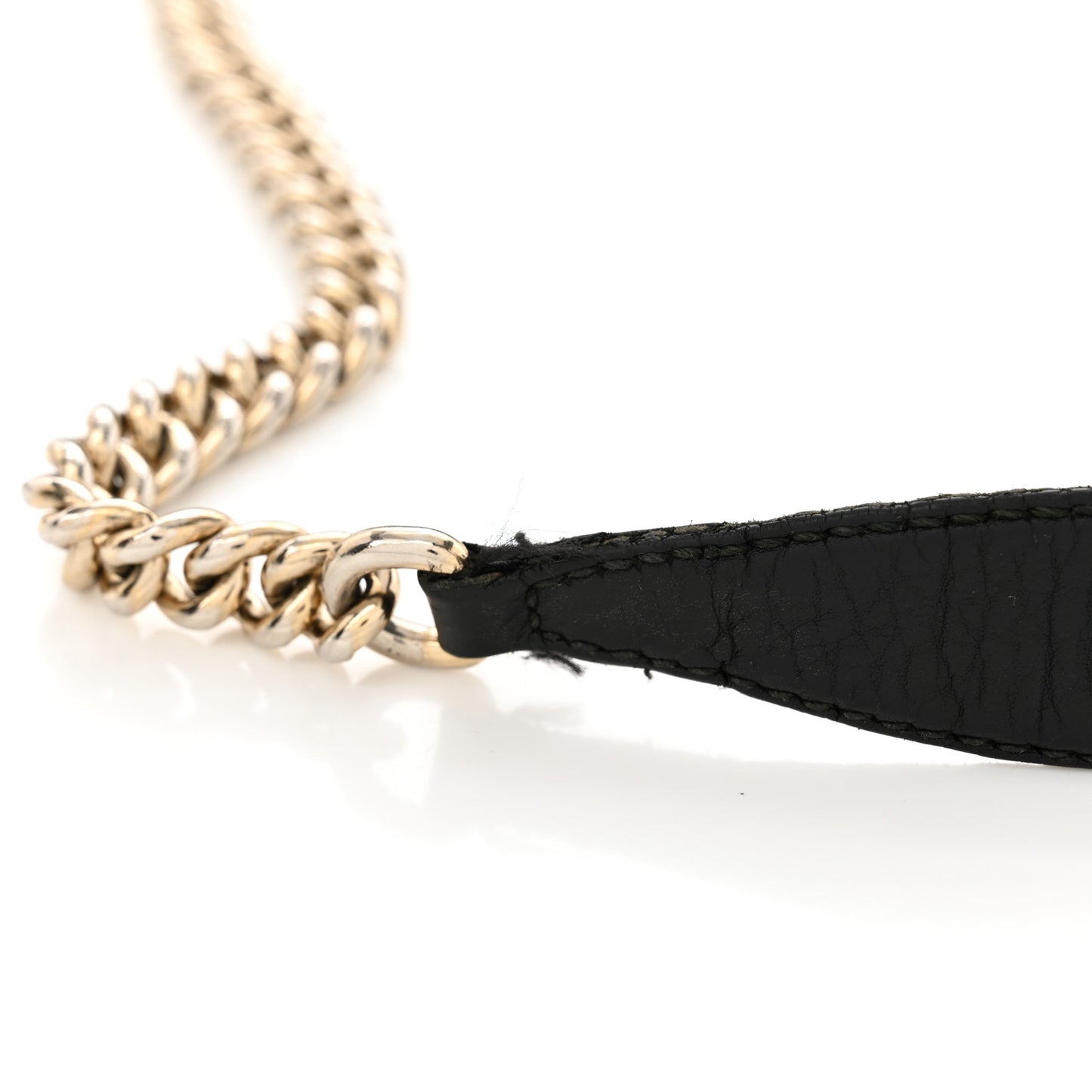 Pebbled Calfskin Medium Soho Chain Shoulder Bag Black