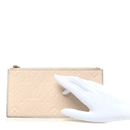 Louis Vuitton Empreinte Felicie Chain Wallet Zippered Insert Cream 2 of 6