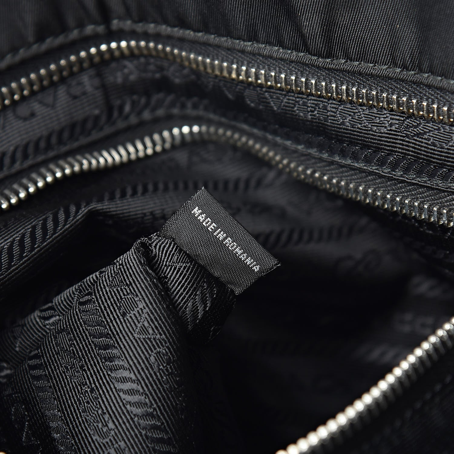 Prada Nylon Tessuto Impuntu Quilted Shoulder Bag Black 7 of 11