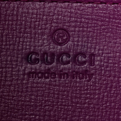 Gucci Azalea Calfskin Web Small Horsebit 1955 Crossbody Bag Spicy Cyclamin 6 of 10