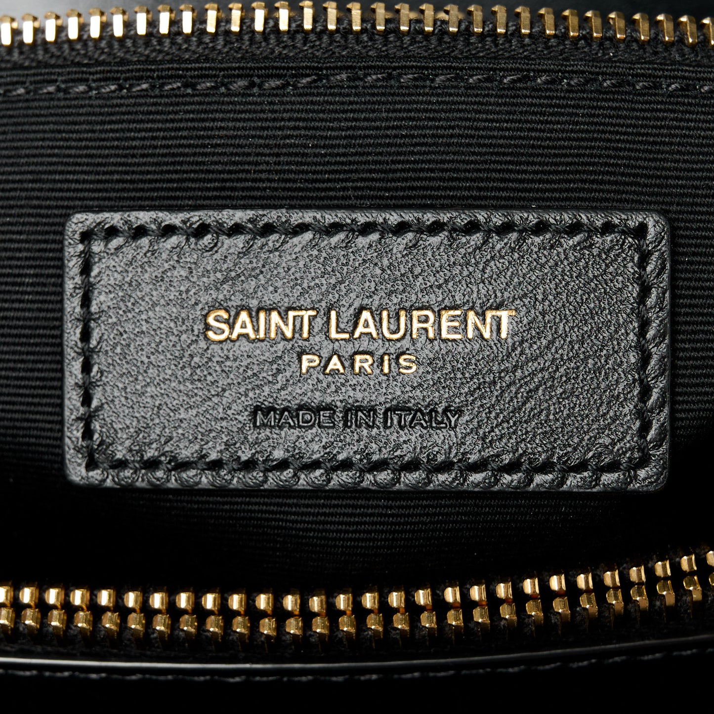 Calfskin Y Quilted Monogram Medium Loulou Chain Satchel Black
