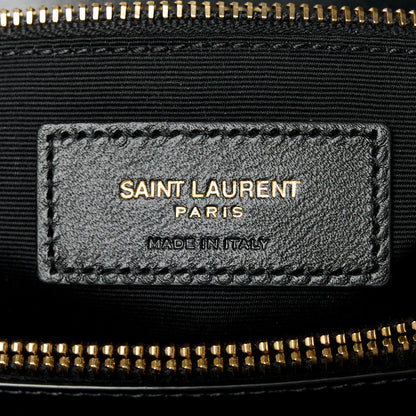 Saint Laurent Calfskin Y Quilted Monogram Medium Loulou Chain Satchel Black 7 of 11