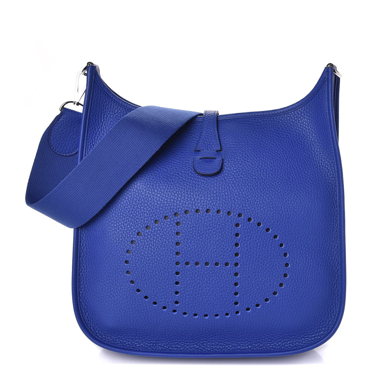 Hermes Taurillon Clemence Evelyne III PM Bleu Electrique 1 of 8