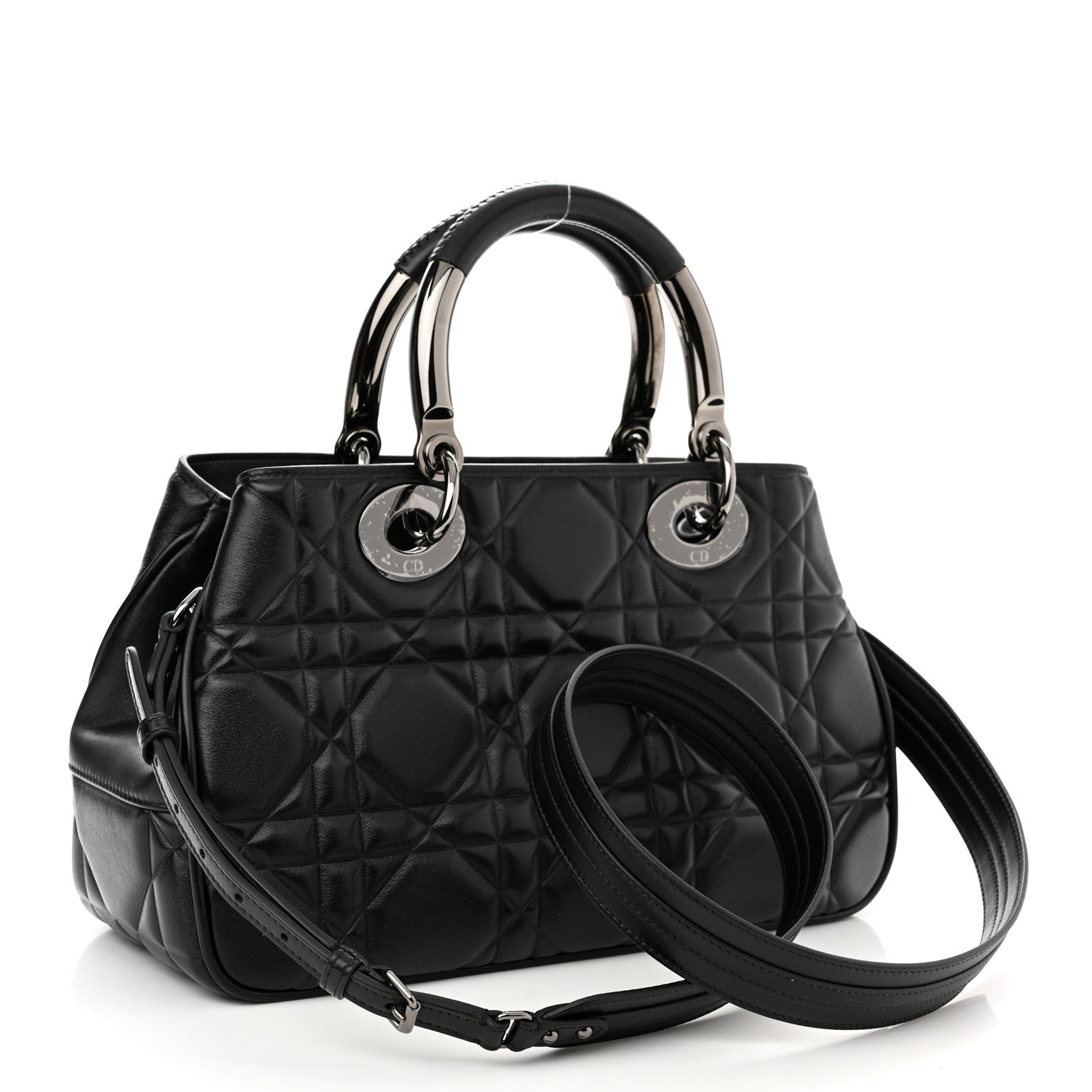 Christian Dior Lambskin Cannage The Lady 95.22 Black 3 of 10