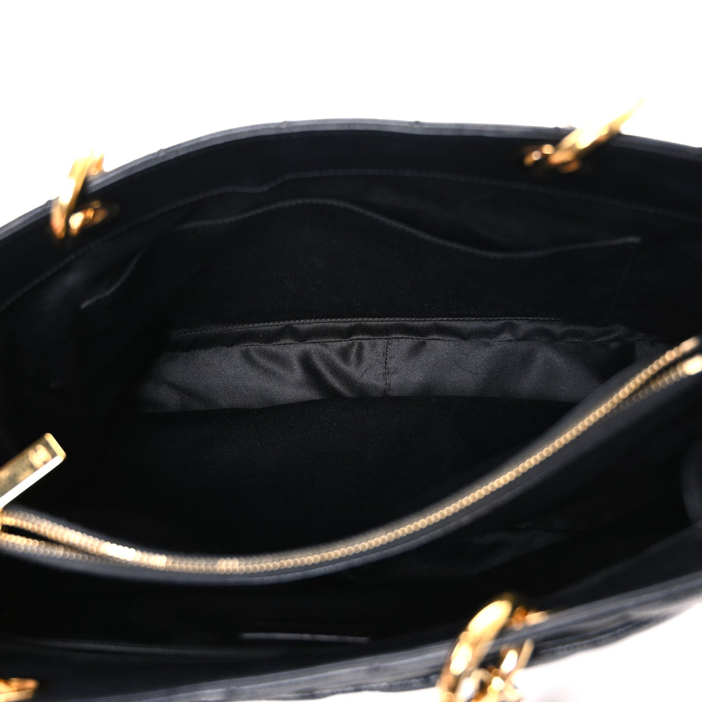 Caviar Quilted Grand Shopping Tote GST Black