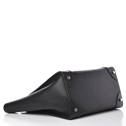 Celine Drummed Calfskin Mini Luggage Black 4 of 13