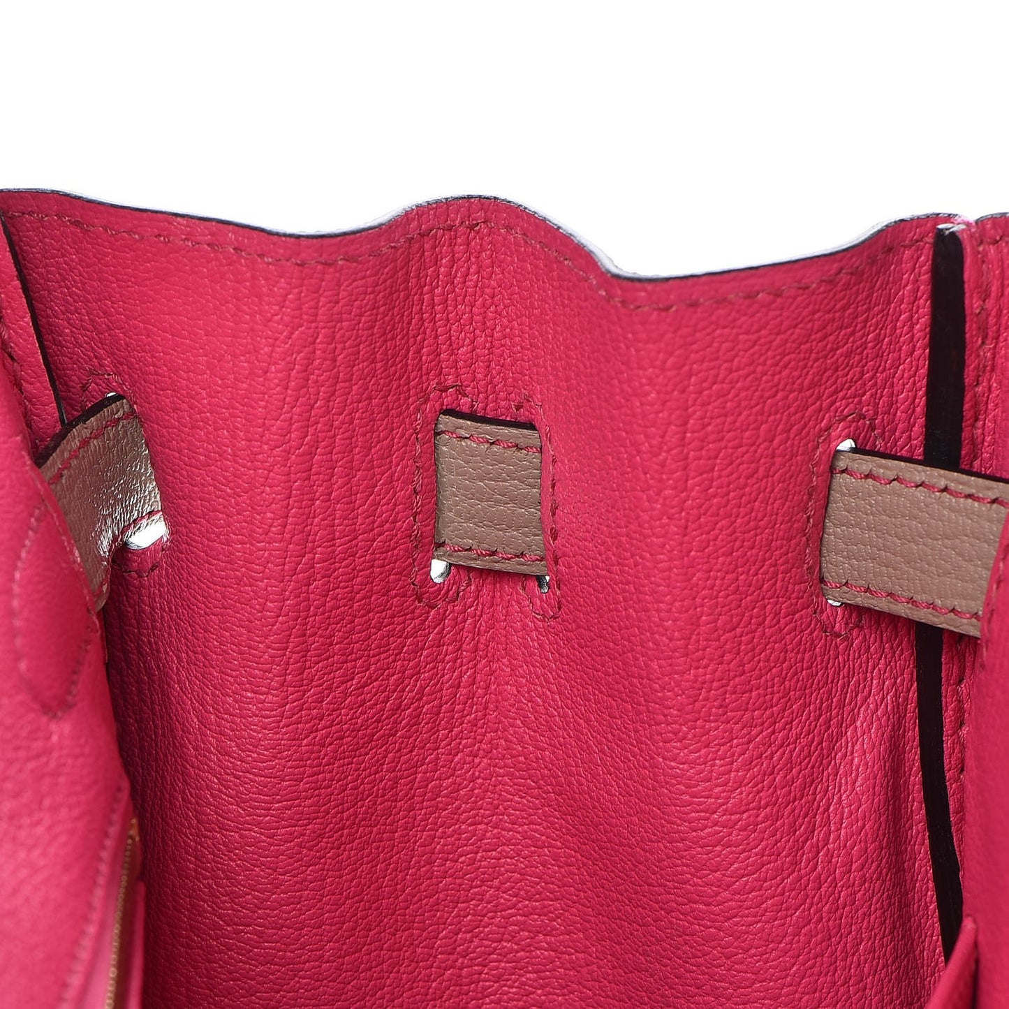 Chevre Mysore Horseshoe Birkin 30 Gris Tourterelle Rose Tyrien