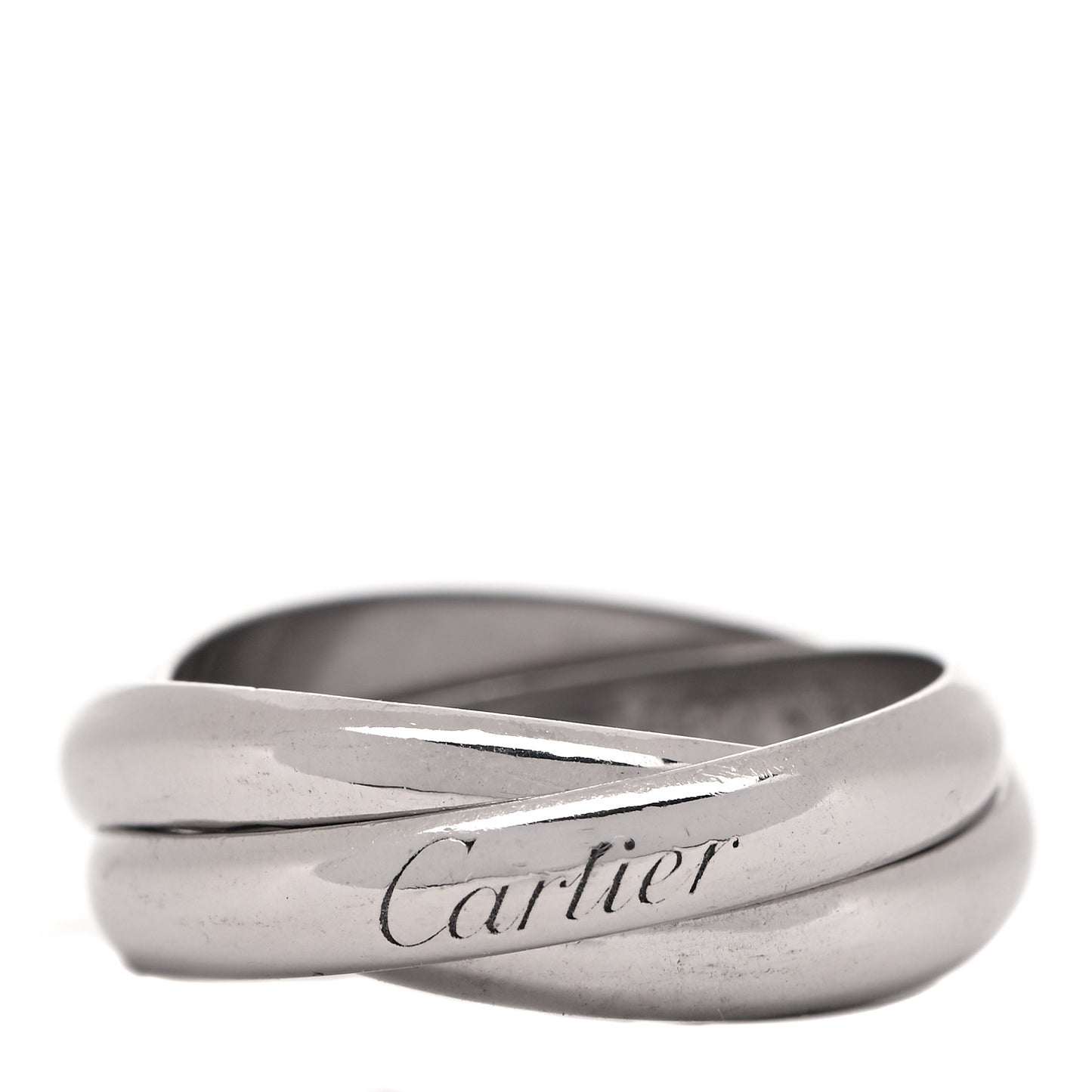 18K White Gold Classic Trinity Ring 57 8