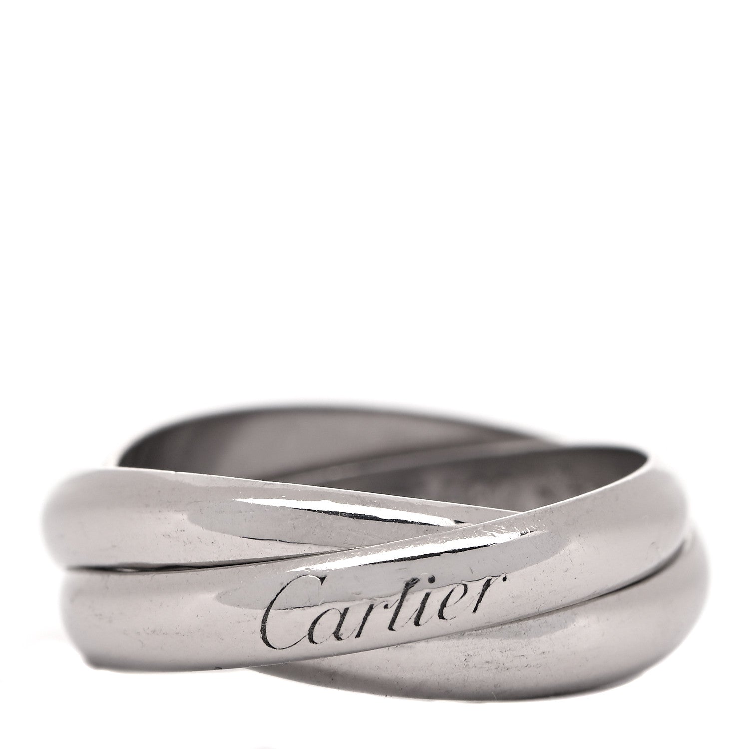 Cartier 18K White Gold Classic Trinity Ring 57 8 1 of 4