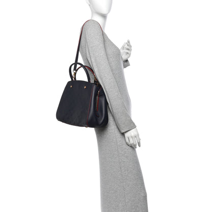 Louis Vuitton Empreinte Montaigne MM Marine Rouge 2 of 9
