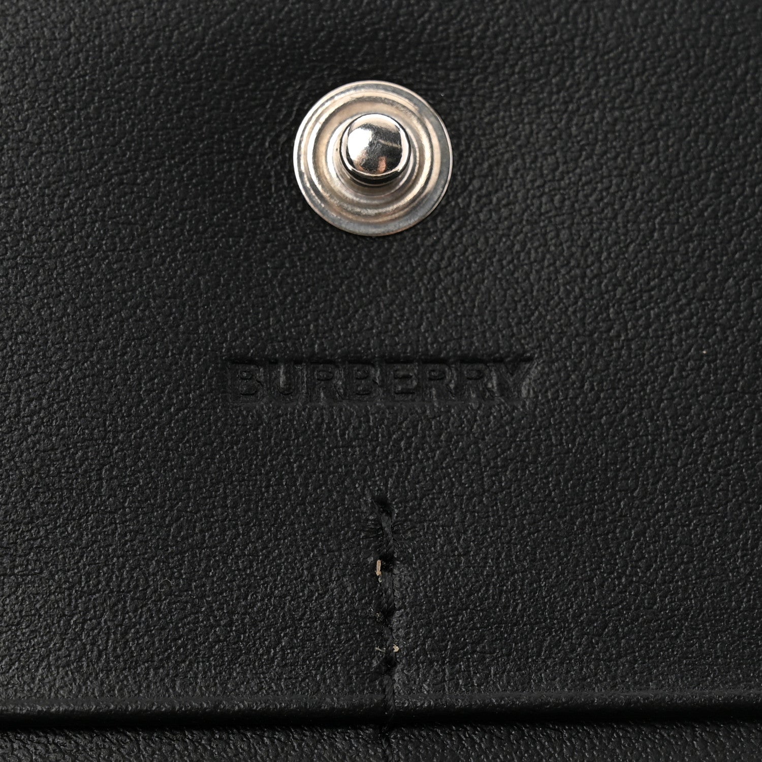 Burberry Grained Calfskin Embossed Porter Continental Wallet Black 7 of 9