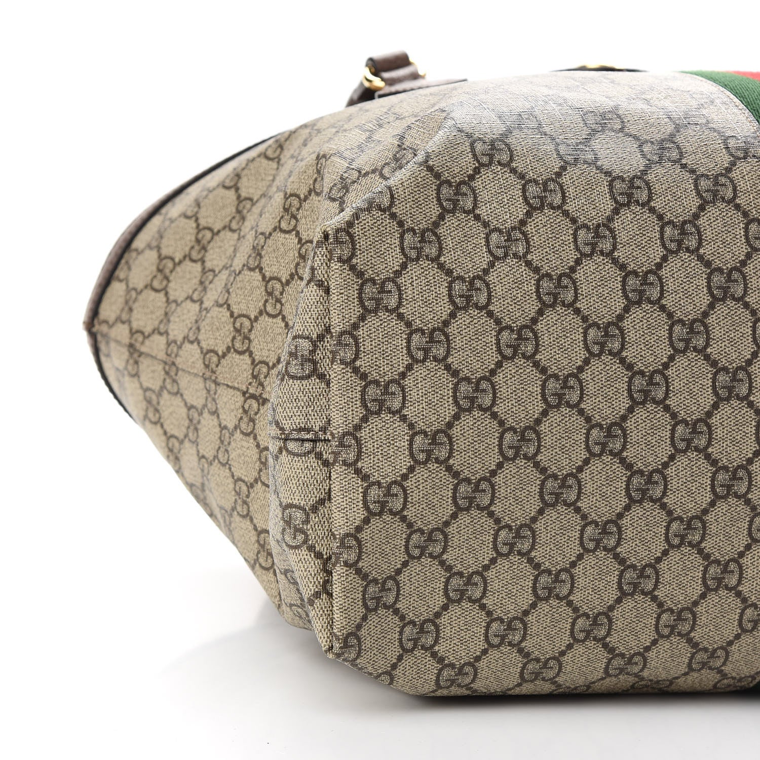Gucci GG Supreme Monogram Medium Ophidia Shopping Tote Brown 8 of 10