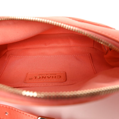Chanel Lambskin Quilted Bi Waist Bag Fanny Pack Orange 8 of 19