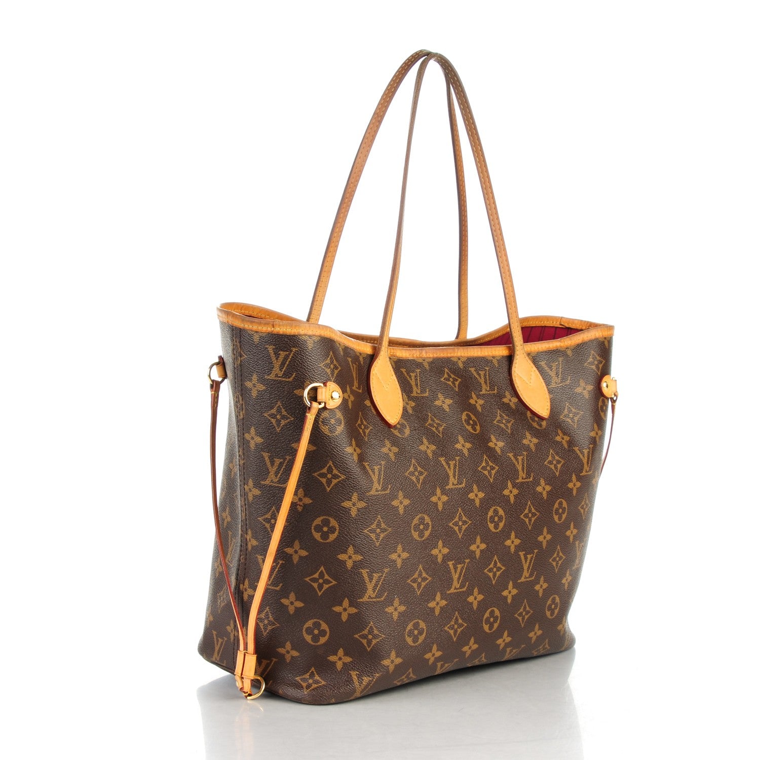 Louis Vuitton Monogram Neverfull MM Fuchsia 3 of 11