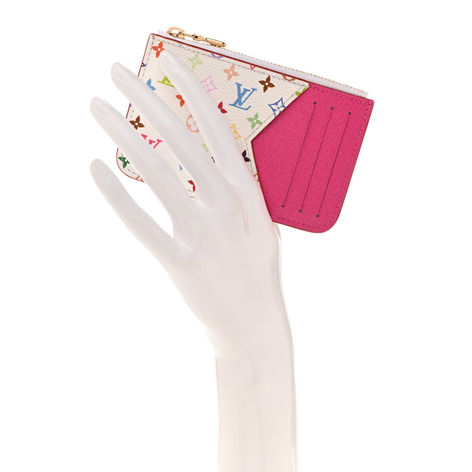 Louis Vuitton LV X TM Monogram Romy Card Holder Kawaii Pink 2 of 9
