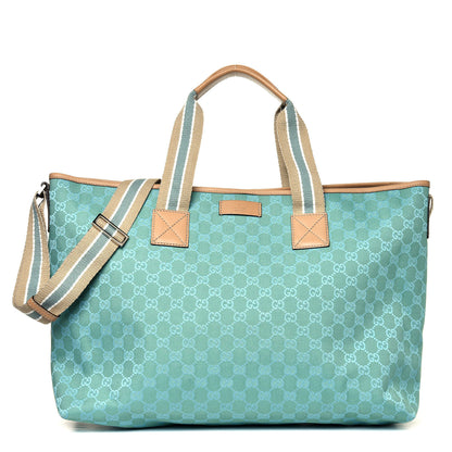 Gucci Monogram Travel Bag Beige Green 1 of 6