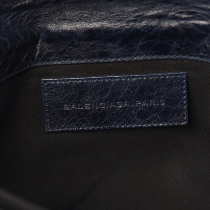 Balenciaga Agneau Giant 21 Gold Hardware Envelope Clutch Marine 6 of 7
