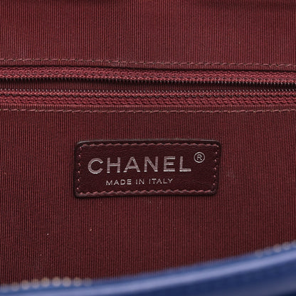 Chanel Lambskin Large Coco Boy Camera Case Blue 7 of 11