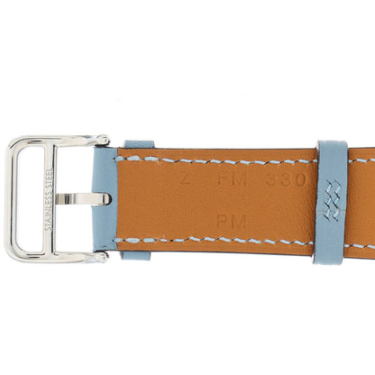 Hermes Swift 45mm Apple Watch Single Tour Band Bleu Lin 4 of 6