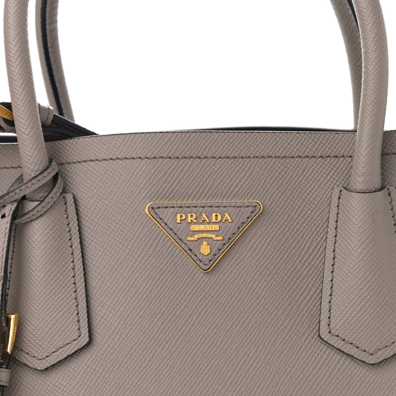 Prada Saffiano Cuir Medium Double Bag Argilla 8 of 11