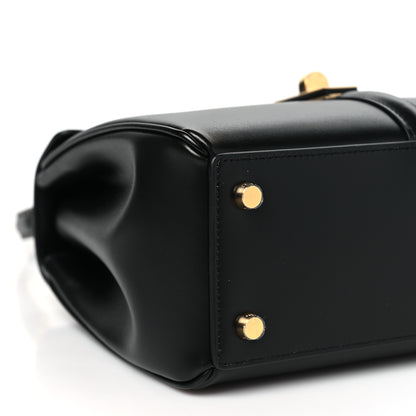 Celine Satinated Calfskin Small 16 Top Handle Bag Black 9 of 10