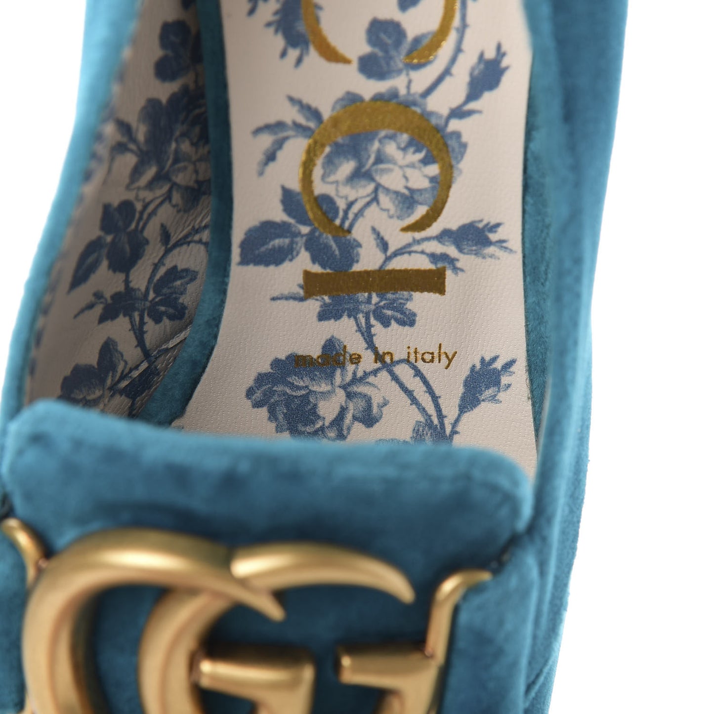 Softy Velvet GG Victoire 55mm Loafer Pumps 37 Pavone