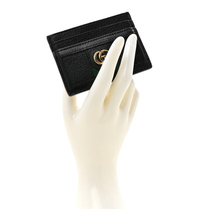 Gucci Calfskin Web GG Ophidia Card Holder Black 2 of 7