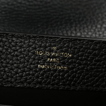 Louis Vuitton Taurillon Embellished Flower Handle Capucines Mini Black 6 of 9