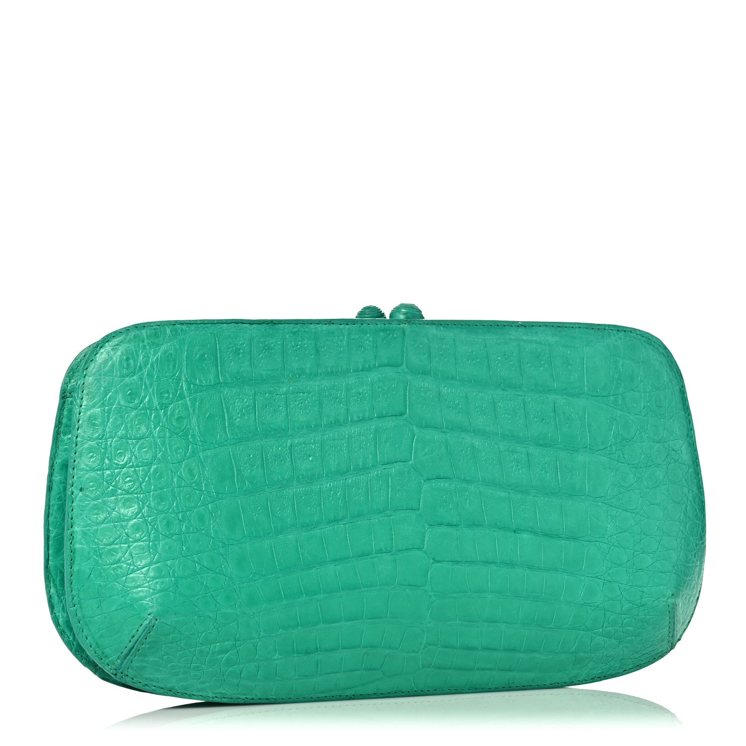Nancy Gonzalez Crocodile Kisslock Clutch Green 3 of 14