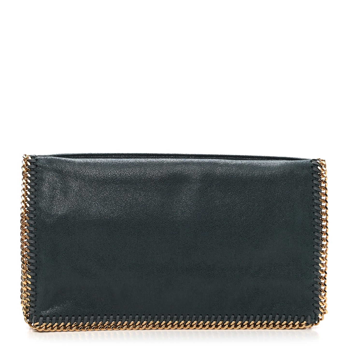 Shaggy Deer Falabella Fold Over Clutch Dark Green